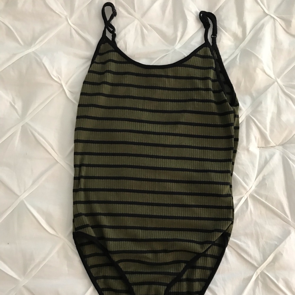 Green Forever 21 bodysuit
